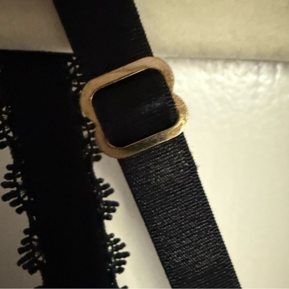 Seductive Wear by Cinema Etoile Cream Black Lace Chemise Babydoll Large Coquette - Picture 9 of 14